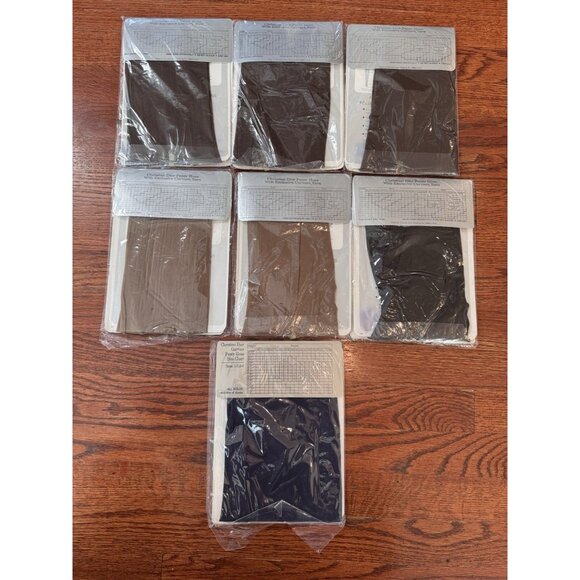 VTG NEW Christian Dior Pantyhose Lot of 7 Size 3 & 4 Brown Beige Black Navy - Picture 8 of 13